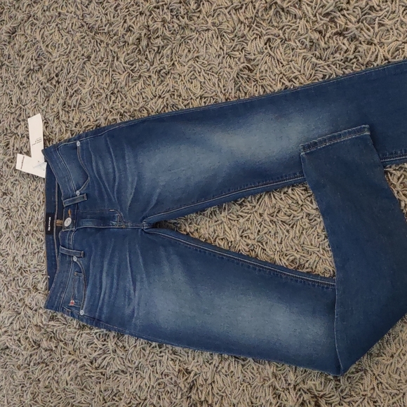 Hudson Midrise Ankle Natalie Super Skinny Blue Jeans New Women's 24 Stretch - Picture 7 of 10